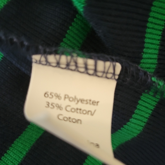 DKR Co Vibrant Knit Black & Green Striped Tuxedo Front Cardigan Sweater Jacket S - Picture 8 of 8